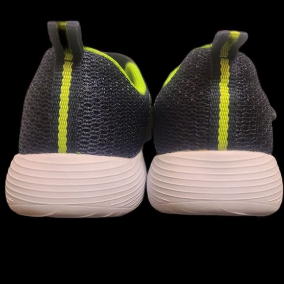 Skechers Kids' Dyna-lite Comfort Sneaker Black Neon Green Size 2.5 - Picture 3 of 8